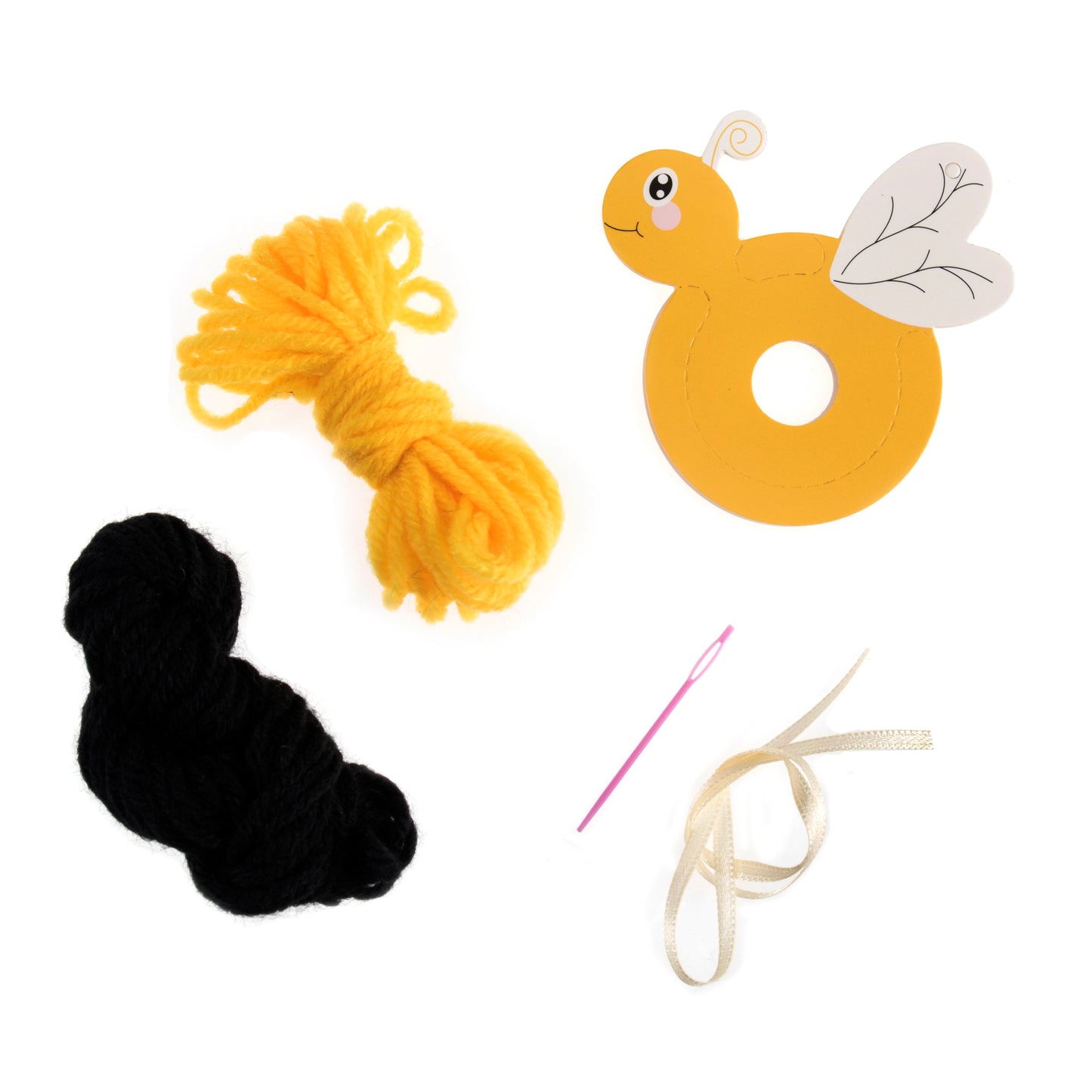 Pom Pom Decoration Kit: Bee: Pack of 4
