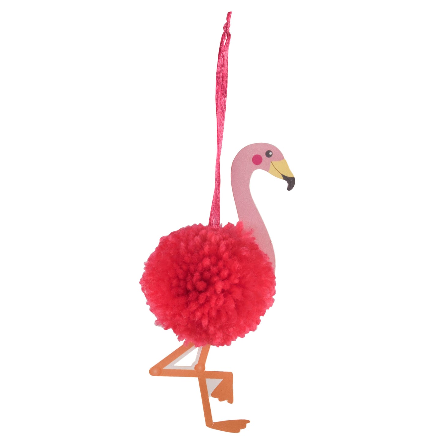 Pom Pom Decoration Kit: Flamingo: Pack of 4