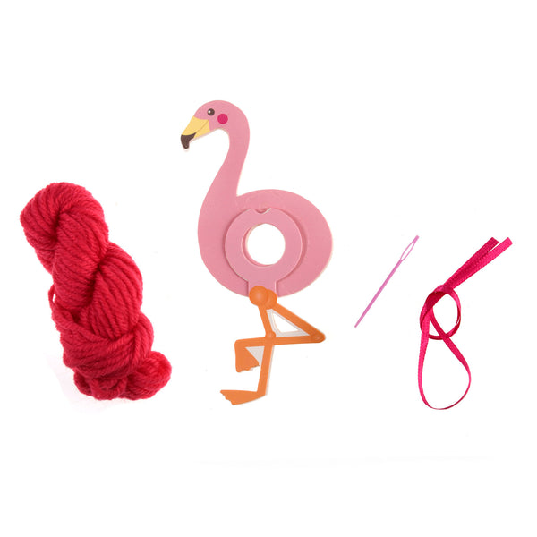 Pom Pom Decoration Kit: Flamingo: Pack of 4