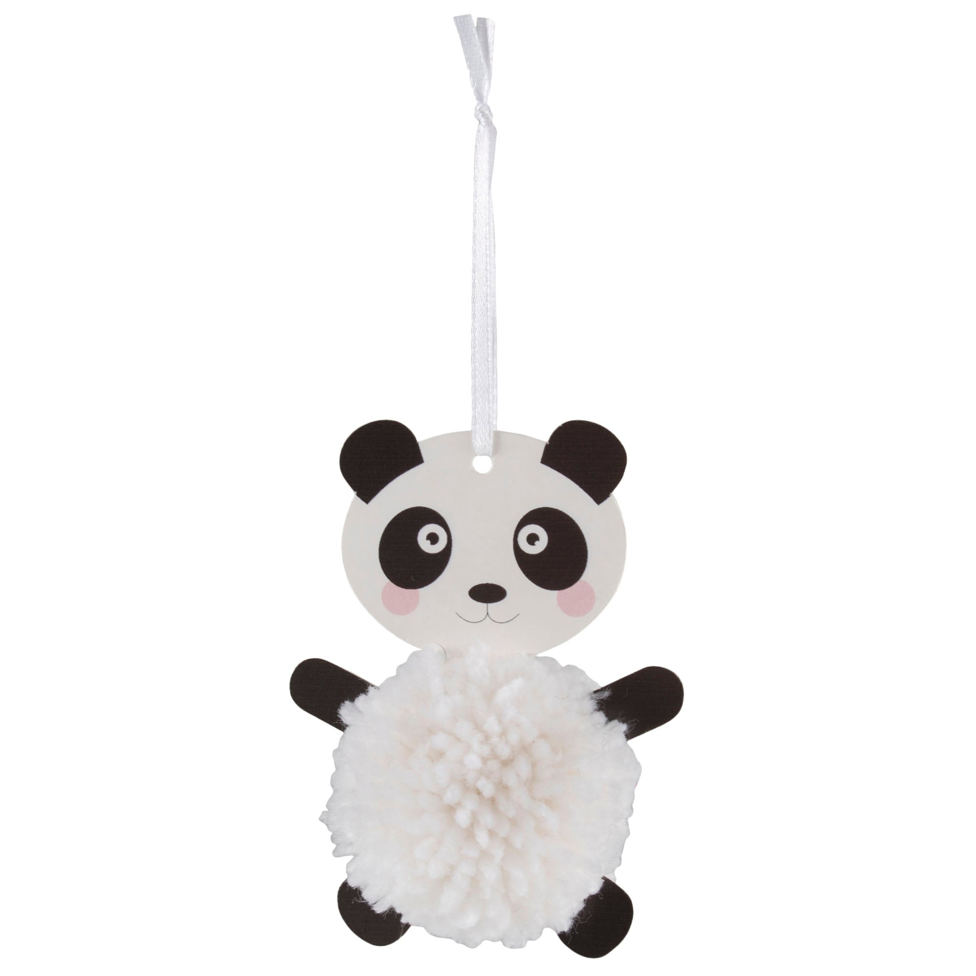 Pom Pom Decoration Kit: Panda: Pack of 4