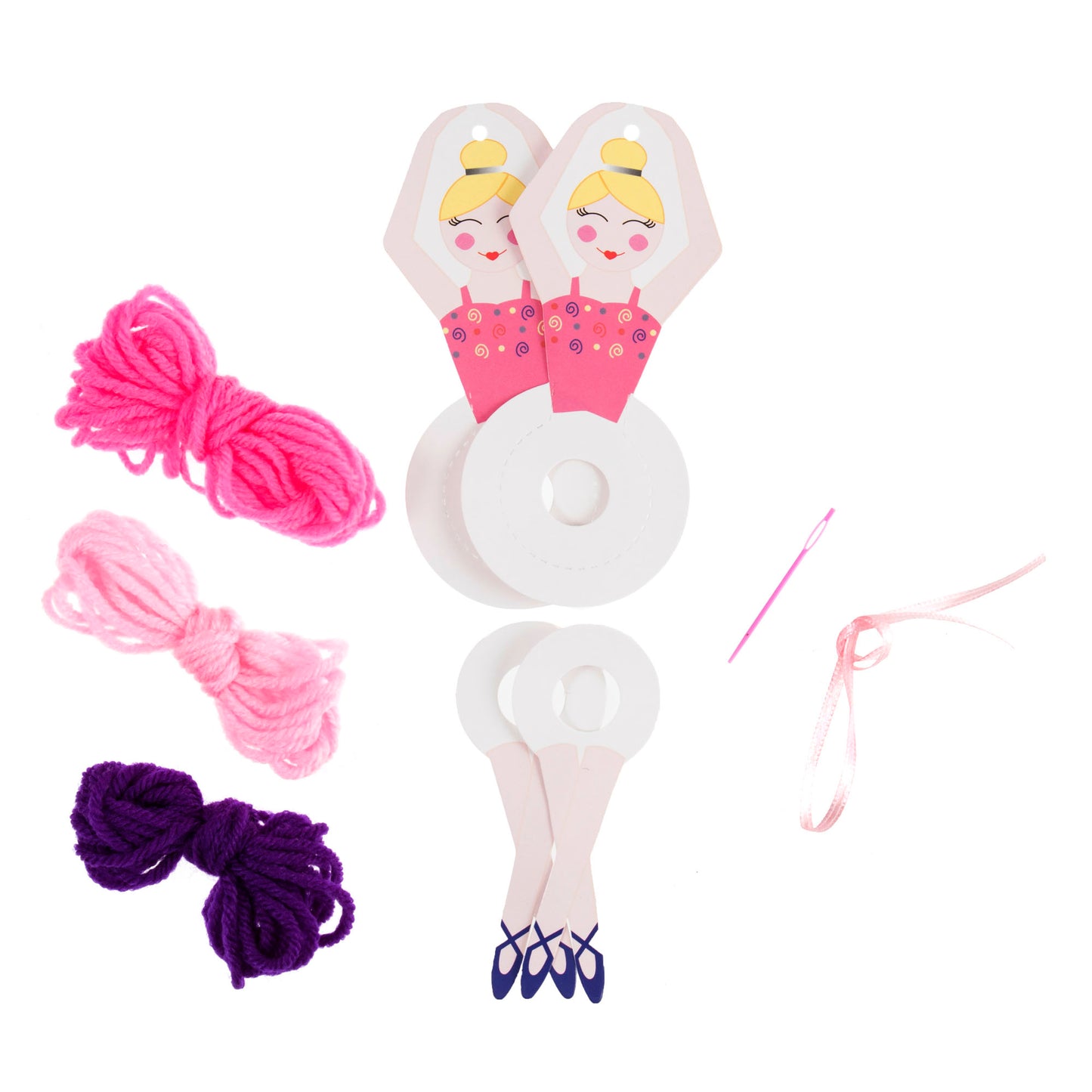 Pom Pom Decoration Kit: Ballerina: Pack of 4