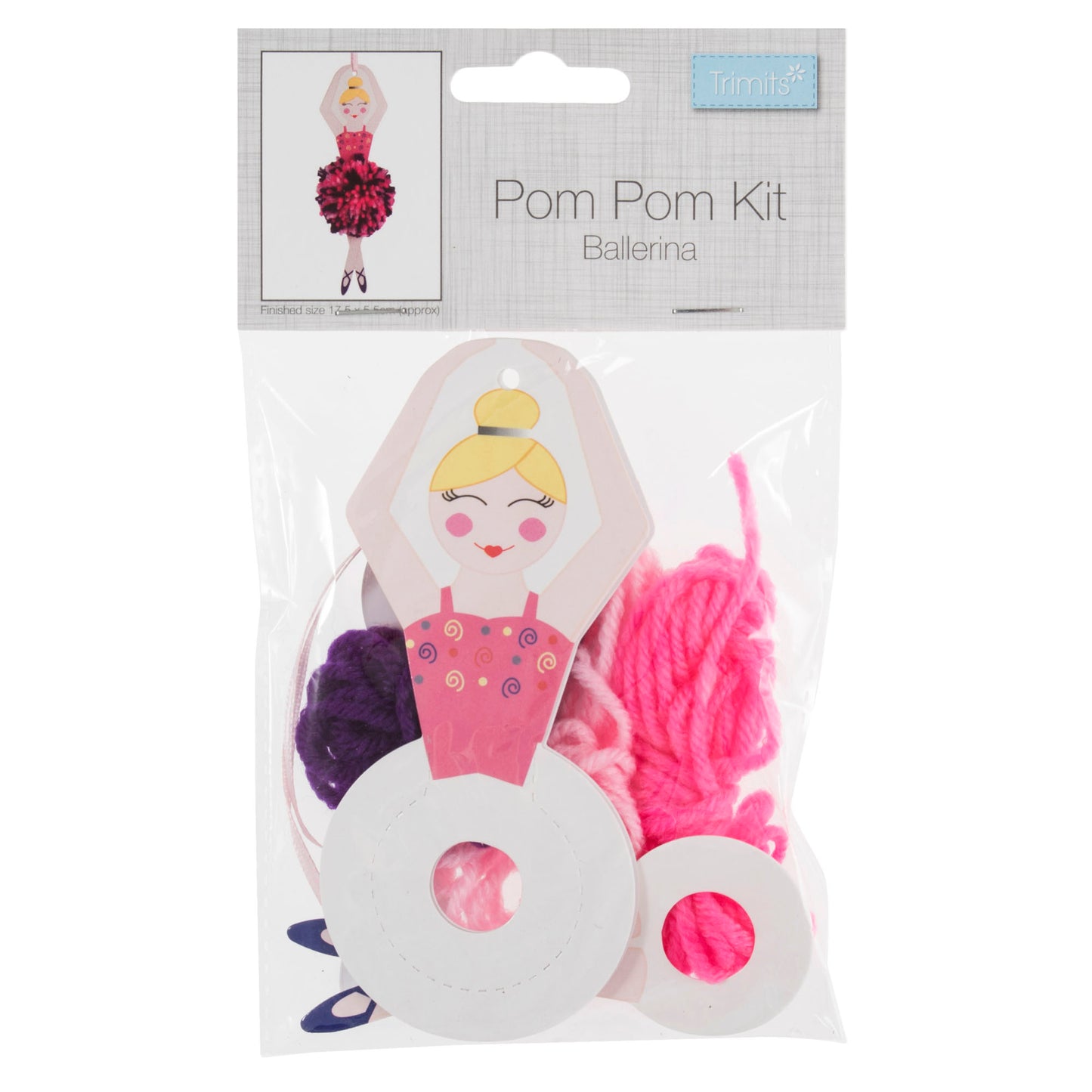 Pom Pom Decoration Kit: Ballerina: Pack of 4