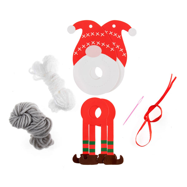 Pom Pom Decoration Kit: Christmas: Gonk: Pack of 1