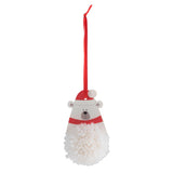Pom Pom Decoration Kit: Christmas: Polar Bear: Pack of 1