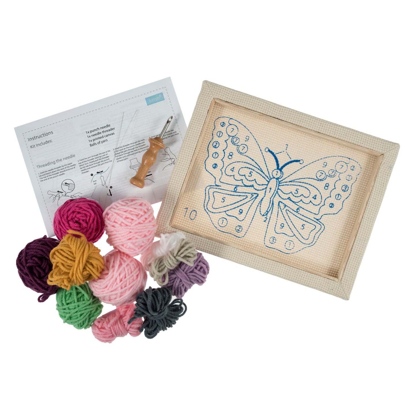 Punch Needle Kit: Butterfly