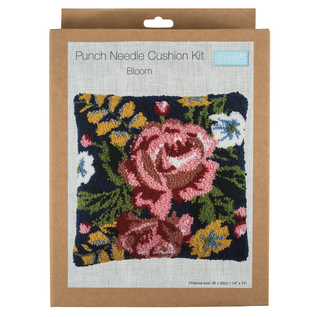 Punch Needle Kit: Cushion: Bloom
