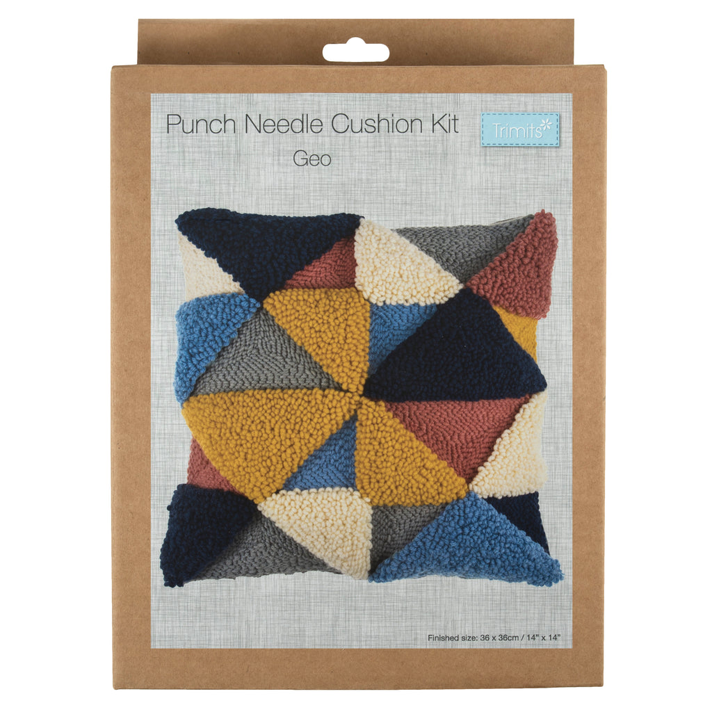 Punch Needle Kit: Cushion: Geo
