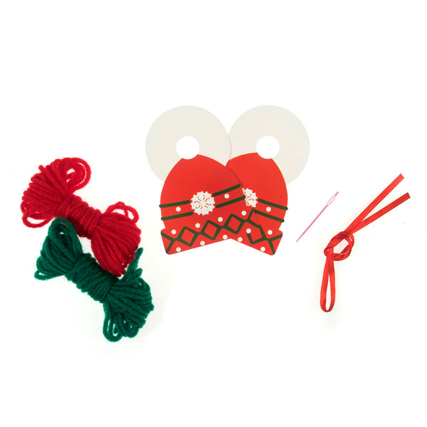 Pom Pom Decoration Kit: Christmas: Woolly Hat
