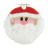 Punch Needle Kit: Yarn and Hoop: Father Christmas