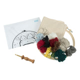 Punch Needle Kit: Yarn and Hoop: Festive Car