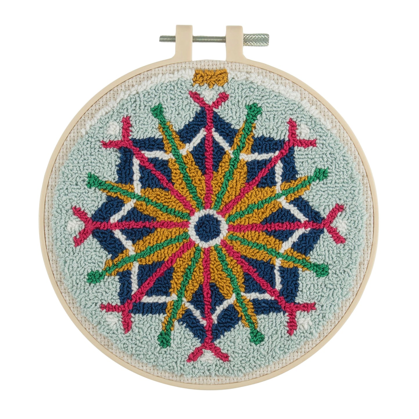 Punch Needle Kit: Floss and Hoop: Scandi Bauble