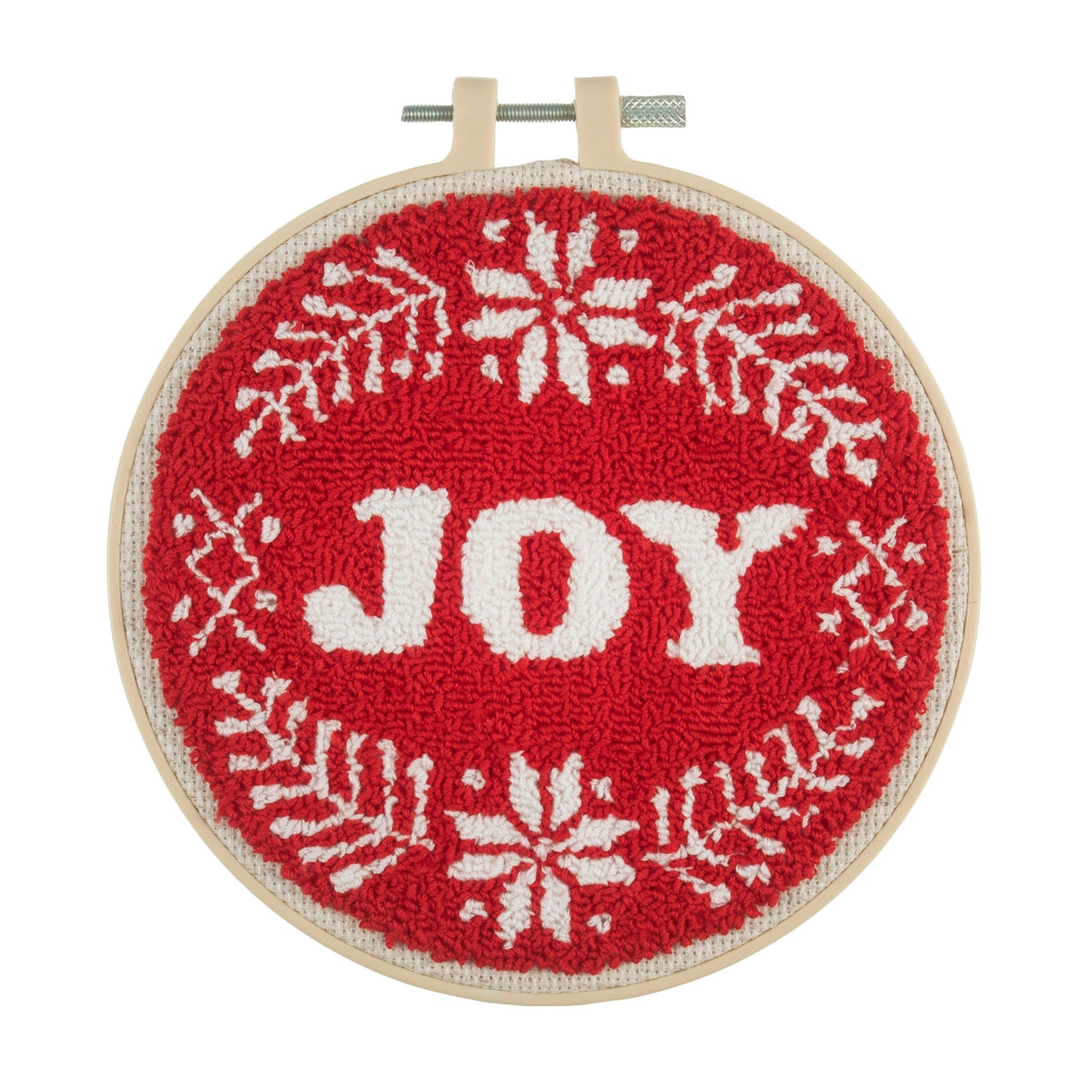 Punch Needle Kit: Floss and Hoop: Joy