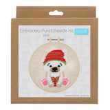 Punch Needle Kit: Floss and Hoop: Bear
