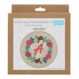 Punch Needle Kit: Floss & Hoop: Floral Monogram