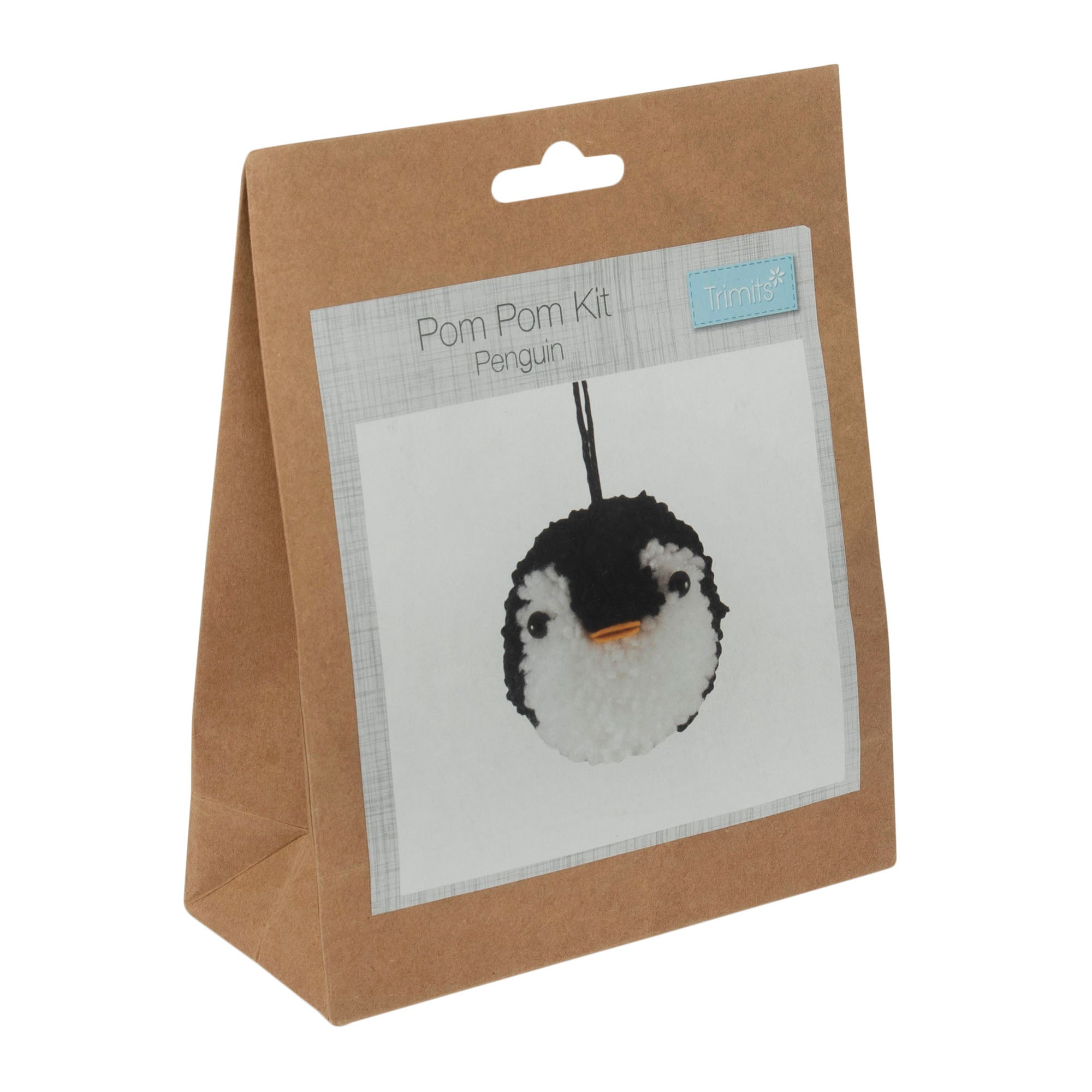 Pom Pom Decoration Kit: Penguin: Pack of 1