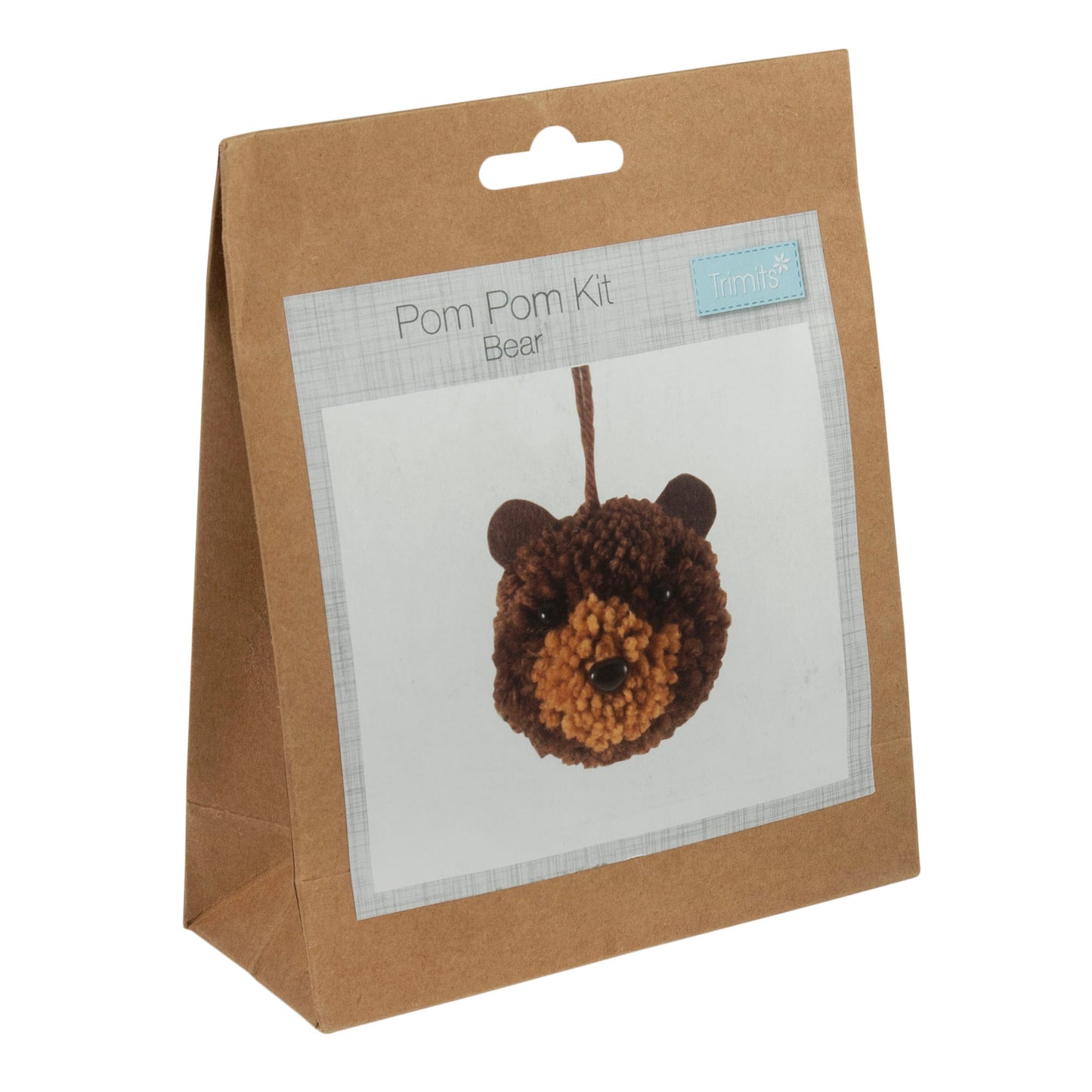 Pom Pom Decoration Kit: Bear: Pack of 1