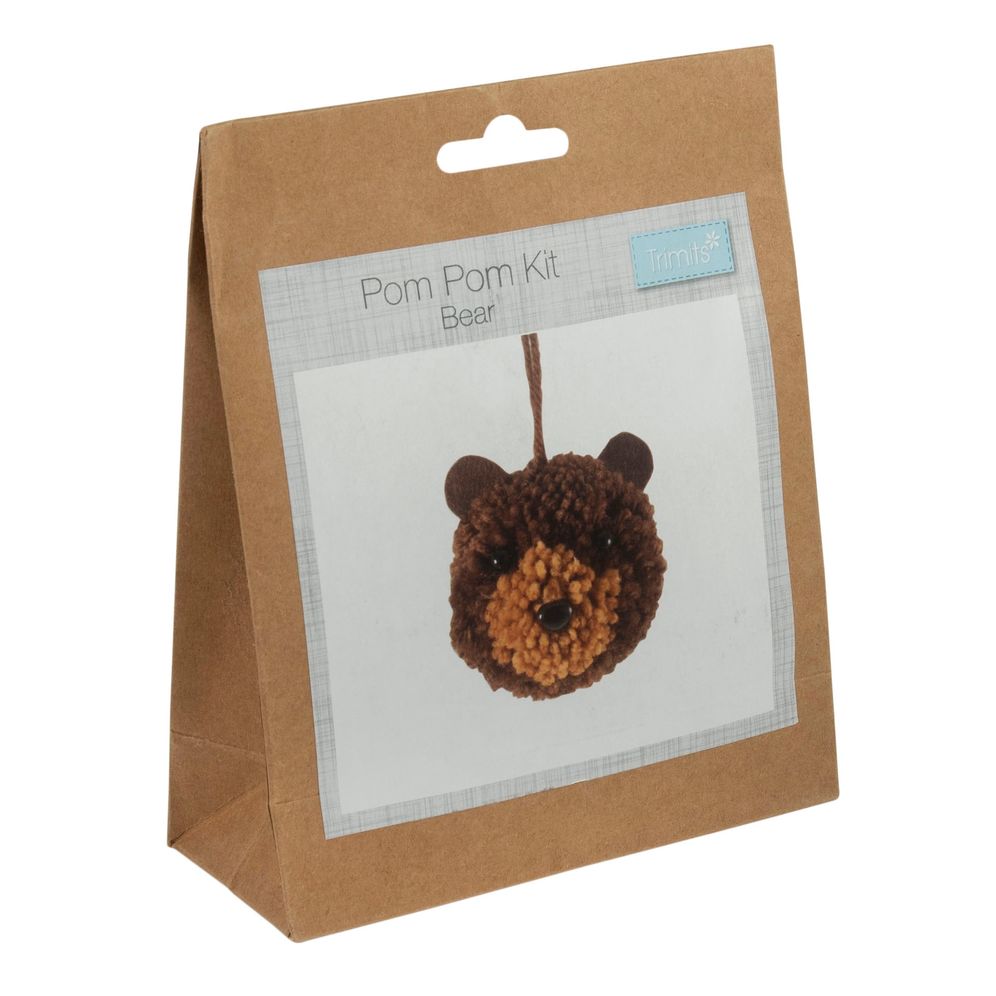 Pom Pom Decoration Kit: Bear: Pack of 1
