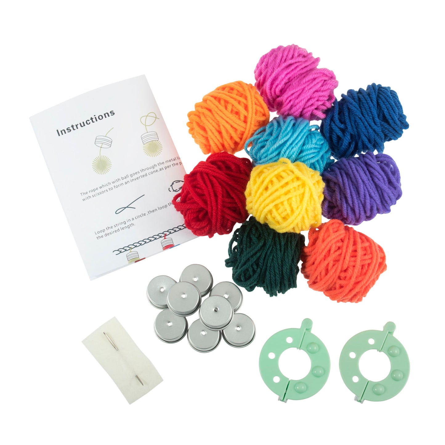 Pom Pom Garland Kit: Christmas Lights: Pack of 1