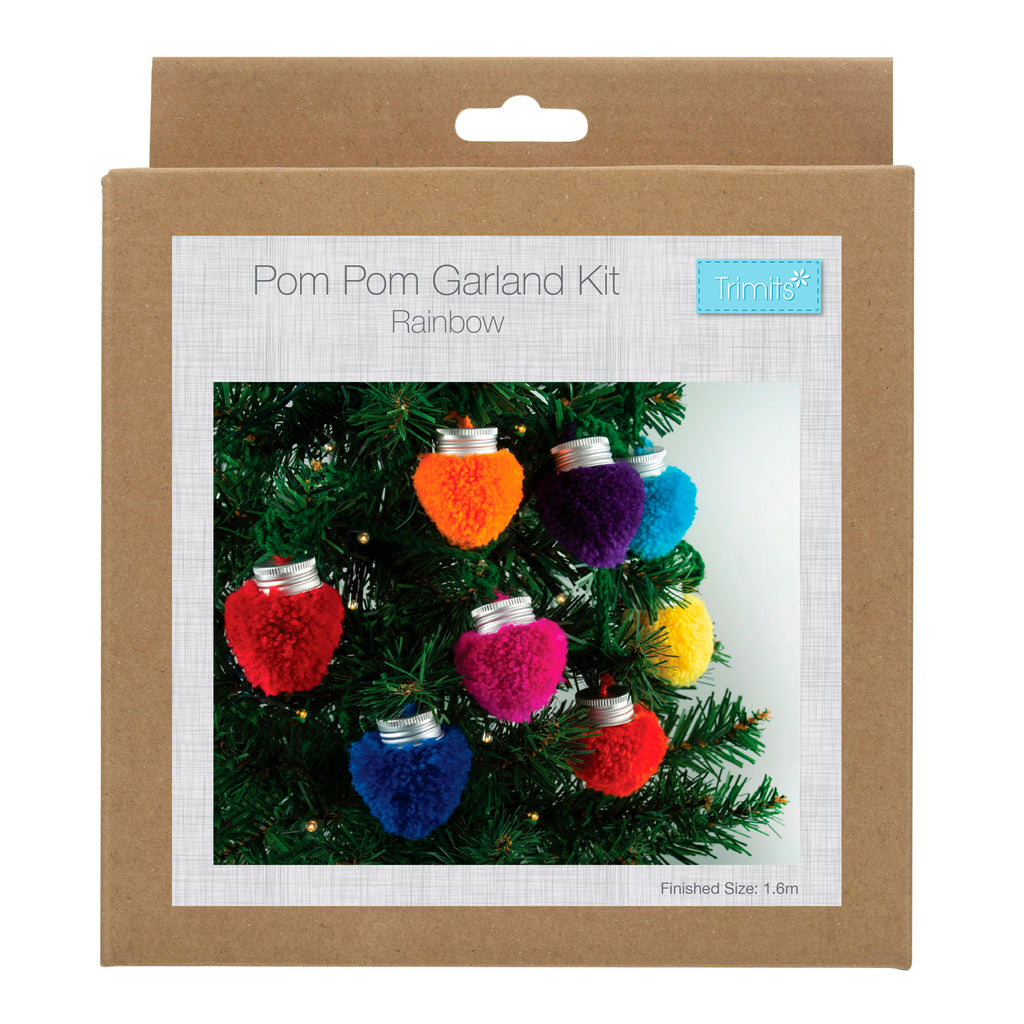 Pom Pom Garland Kit: Christmas Lights: Pack of 1