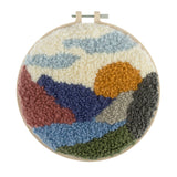 Punch Needle Kit: Yarn and Hoop: Landscape