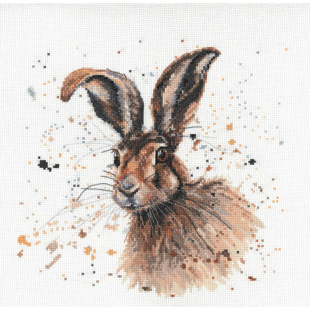 Bree Merryn - Counted Cross Stitch Kit - Hugh The Hare