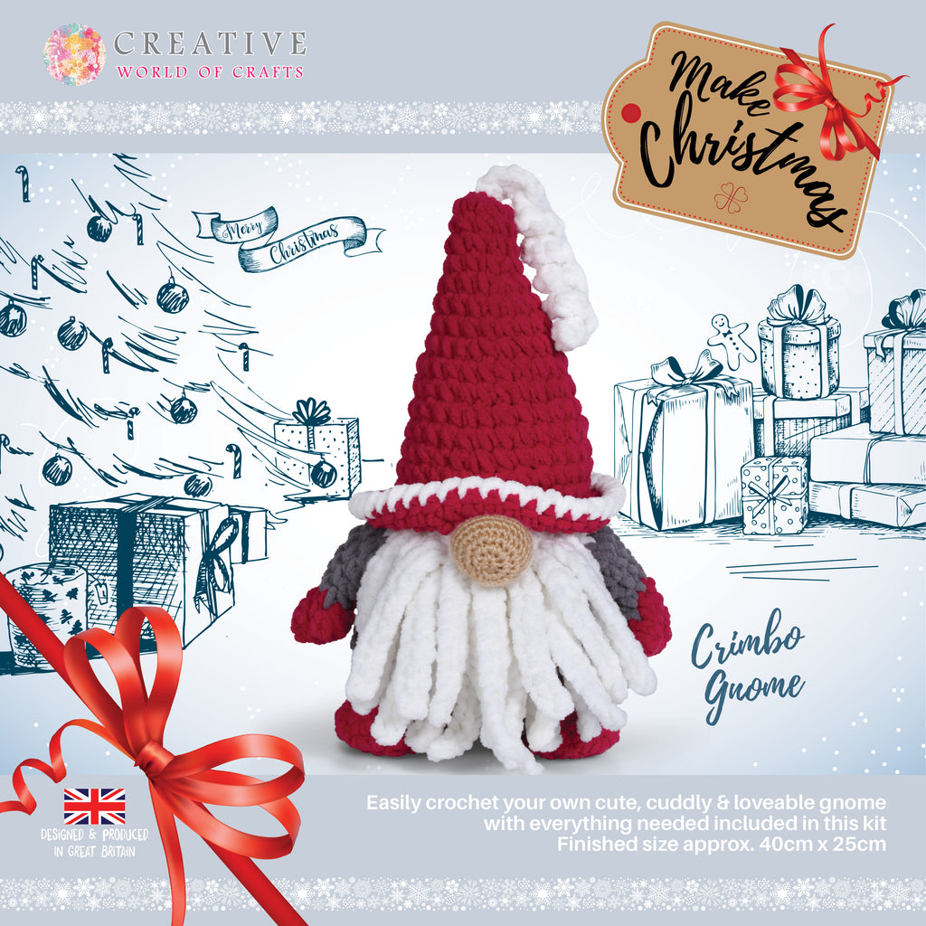 Knitty Critters - Make Christmas Crochet Kit - Chrimbo Gnome