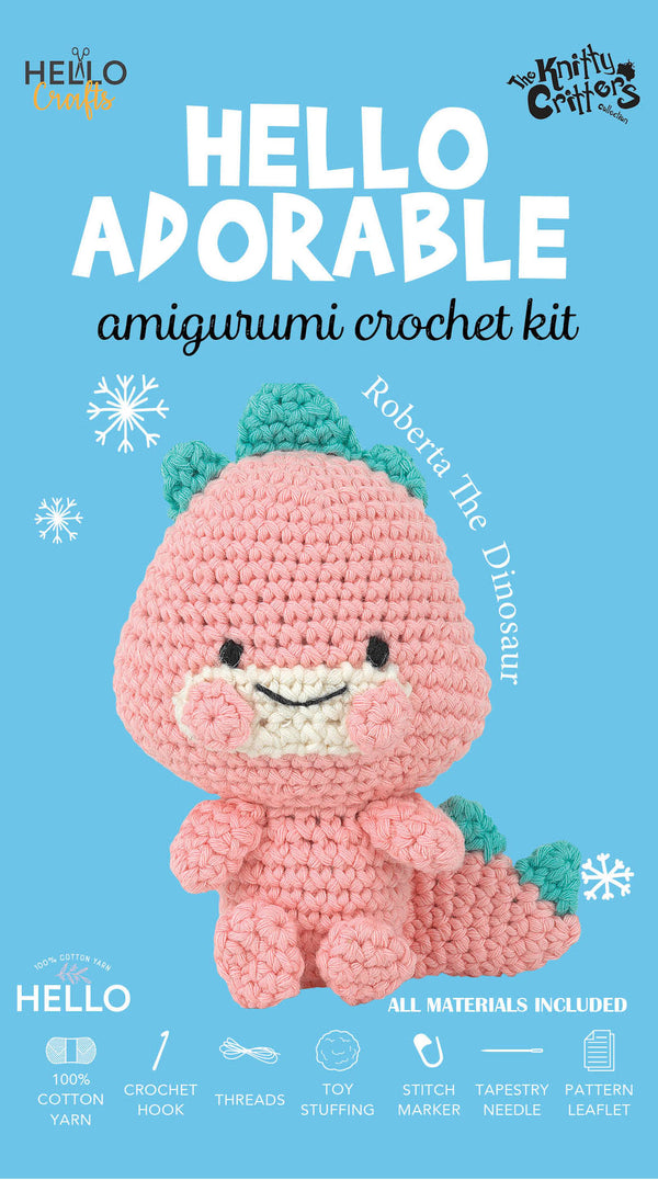 Knitty Critters - Adorables - Roberta The Dinosaur