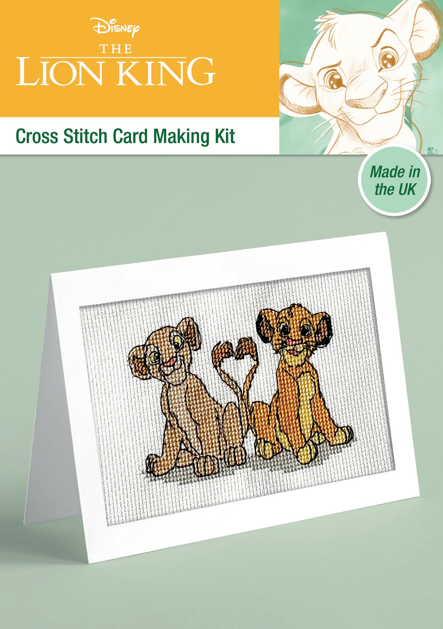 Disney Cross Stitch Card Making Kit The Lion King Readicut