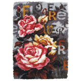 Latch Hook Kit: Rug: Roses