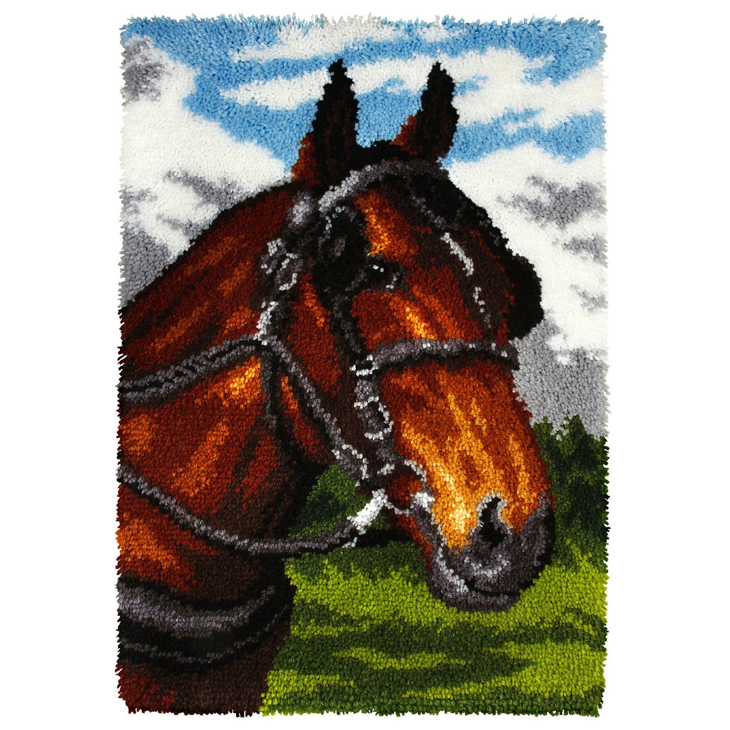 Latch Hook Kit: Rug: Horse