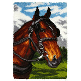 Latch Hook Kit: Rug: Horse