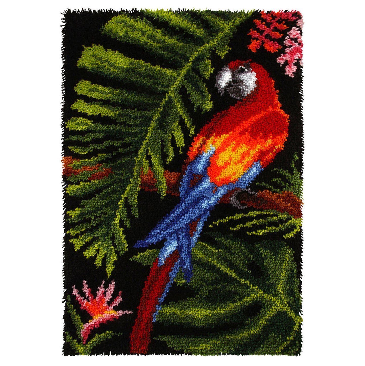 Latch Hook Kit: Rug: Parrot