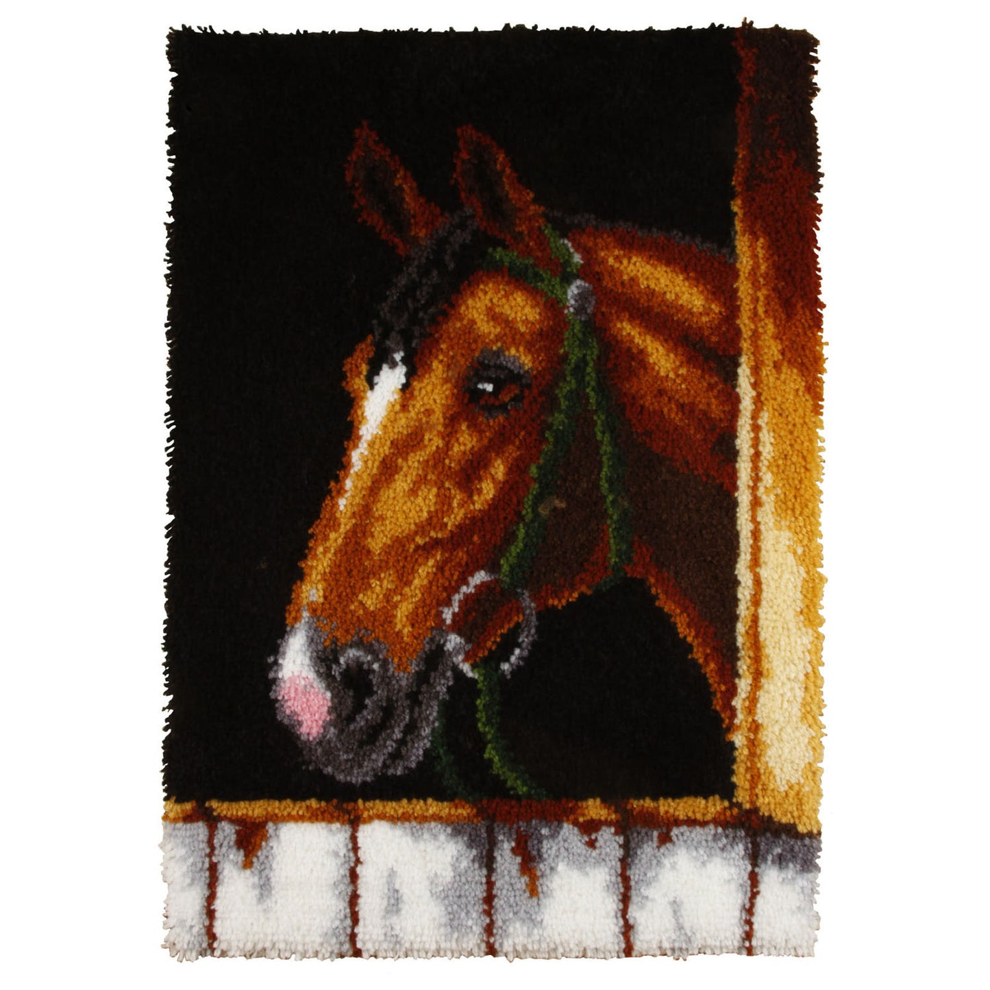 Latch Hook Kit: Rug: Bay Horse Head
