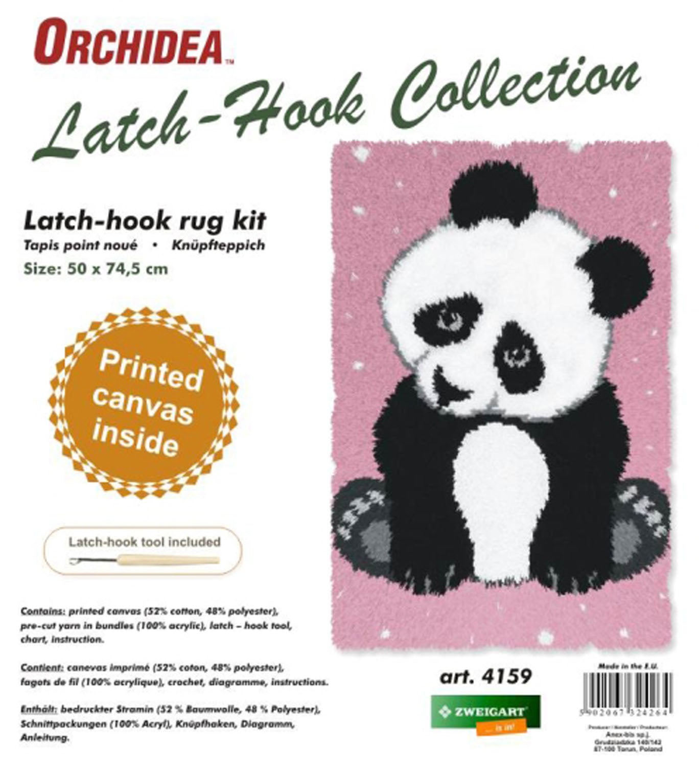 Latch Hook Kit Rug Panda Readicut