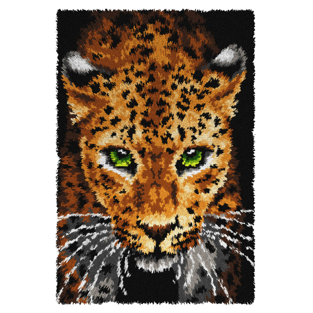 Latch Hook Kit: Rug: Leopard
