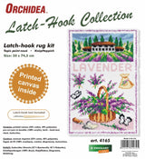 Latch Hook Kit: Rug: Lavender