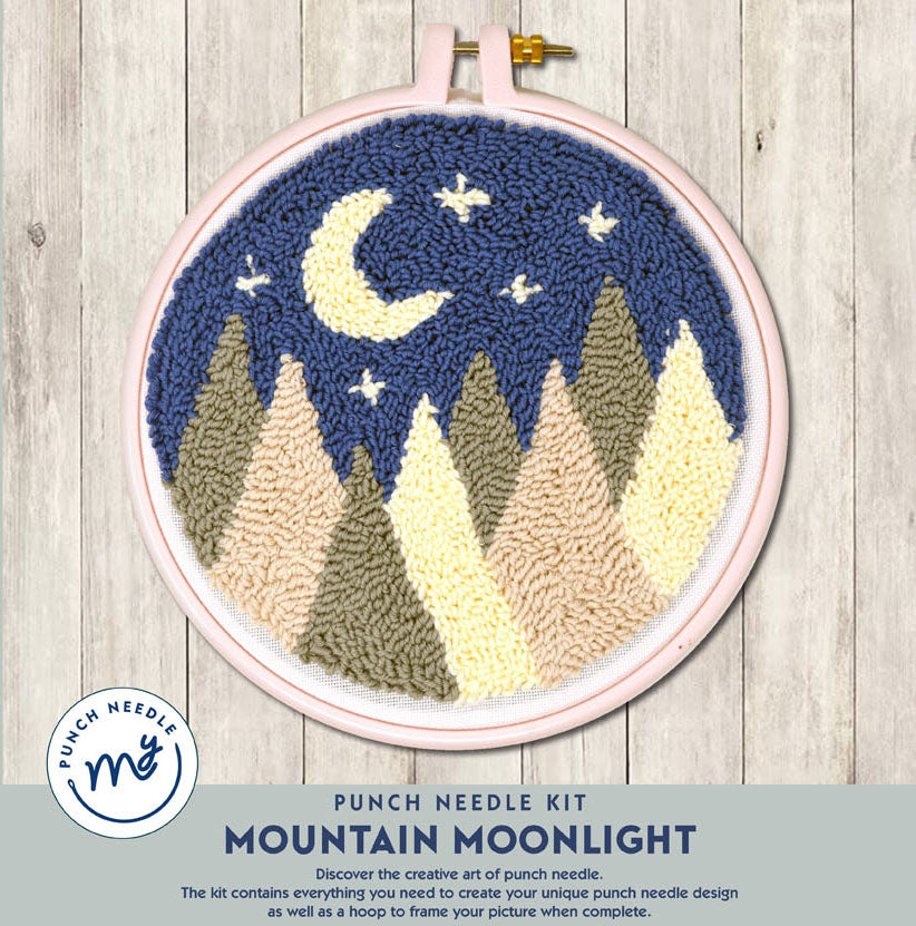 My Punch Needle Kit - Mountain Moonlight