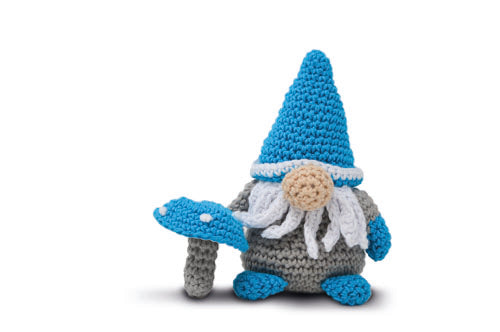 Knitty Critters - Pocket Gnomes - Bellybob The Blue Gnome