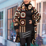 CROCHET KIT - Red Heart Coatigan in Grannies, S/M