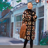 CROCHET KIT - Red Heart Coatigan in Grannies, L/XL/XXL/XXXL