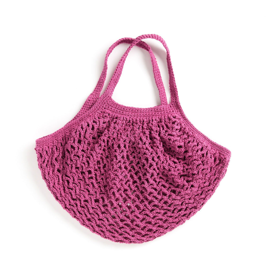 CROCHET KIT - Lily Sugar 'n Cream Farming Fresh Crochet Market Tote - Pink