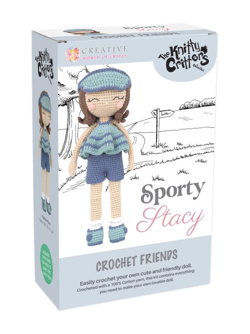 Knitty Critter Crochet Dolls - Sporty Stacy