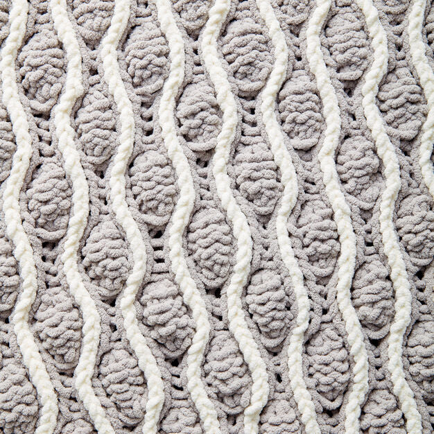 KNITTING PATTERN DOWNLOAD - Trellis & Tassles Knit Afghan