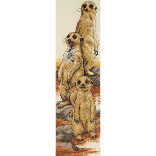 Anchor Cross Stitch Kit: Meerkats
