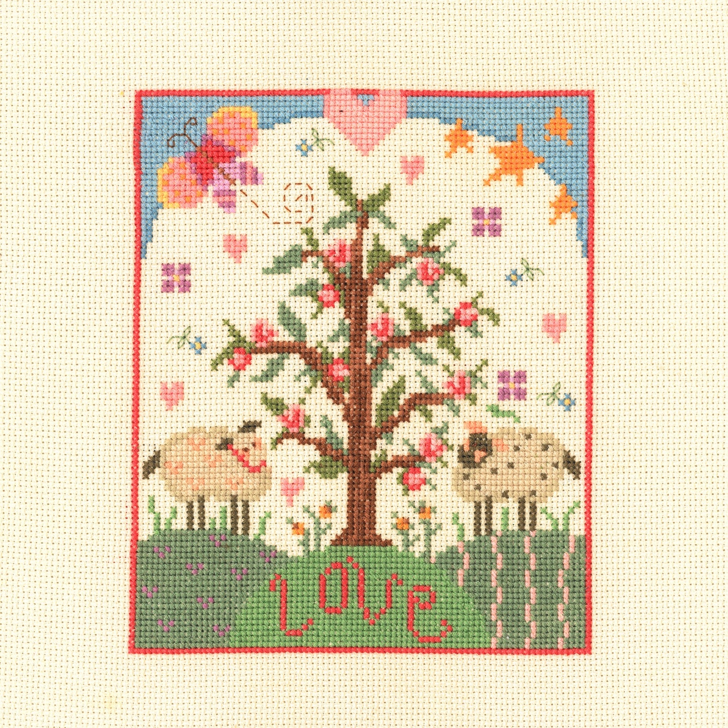 Folk Art - Counted Cross Stitch Kit - All Ewe Need Is Love