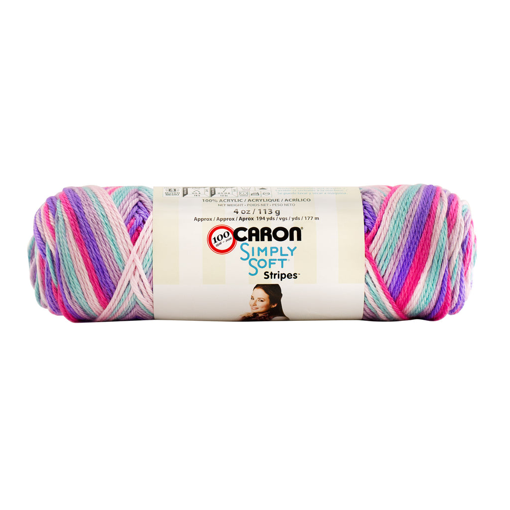 Caron - Simply Soft Aran Yarn 141g - Stripes