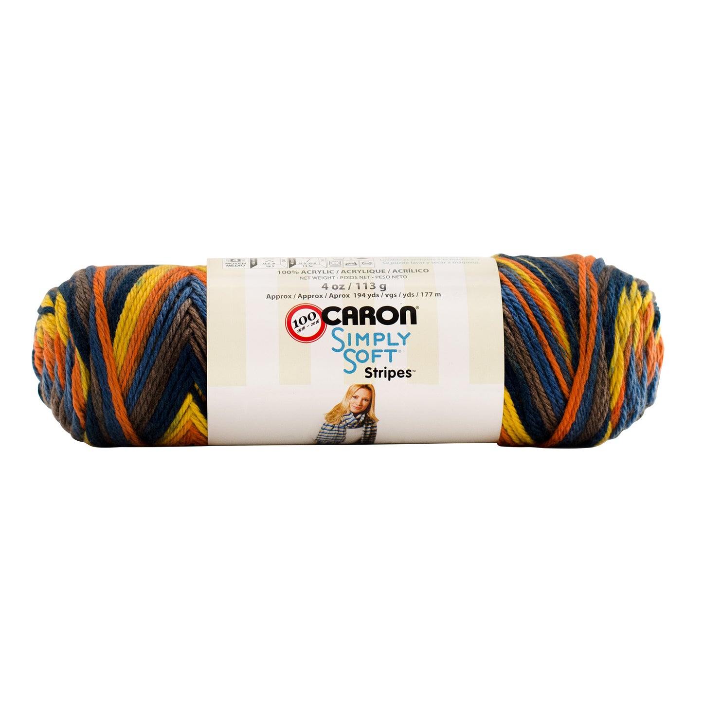 Caron - Simply Soft Aran Yarn 141g - Stripes