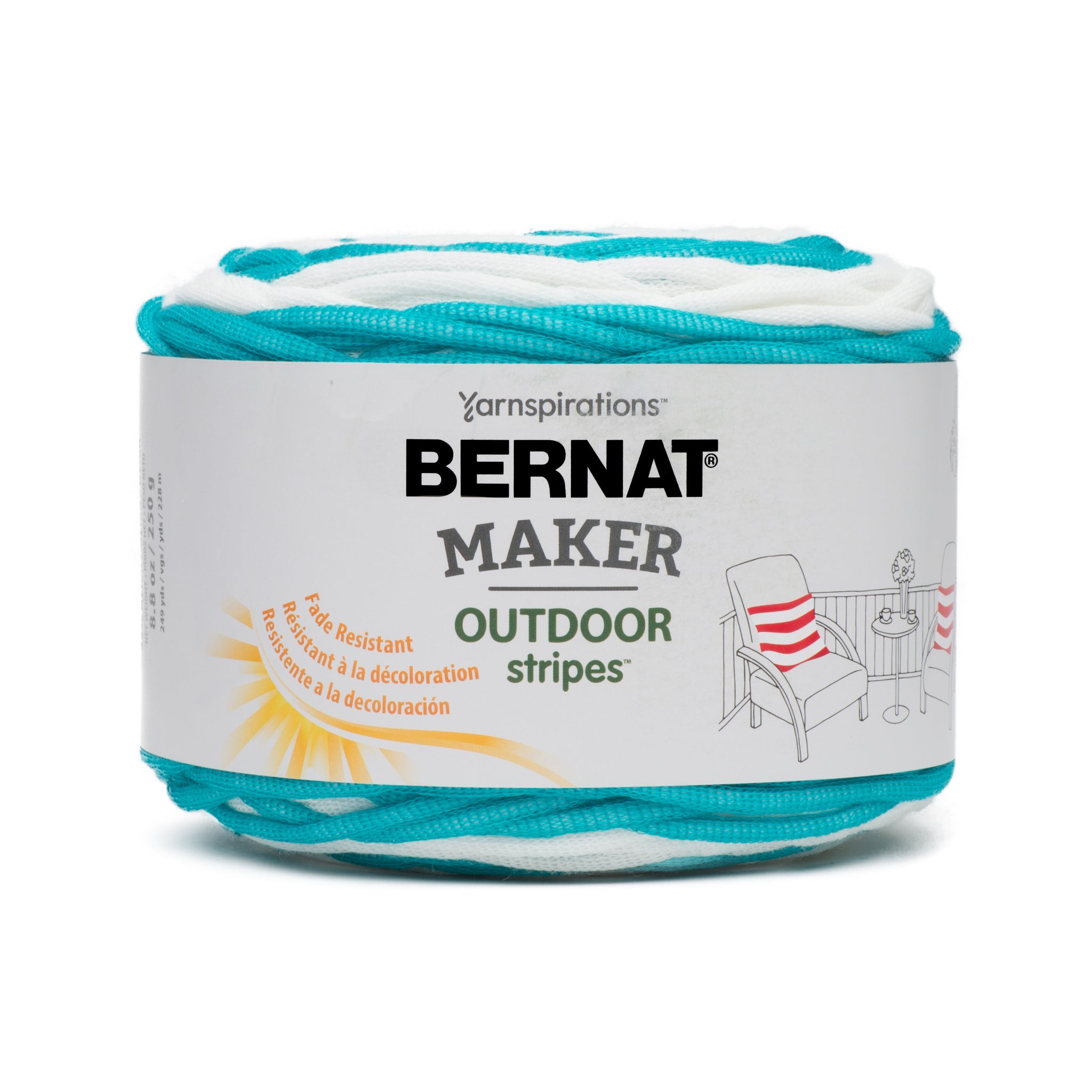 Bernat Maker Outdoor Stripes 250g Yarn