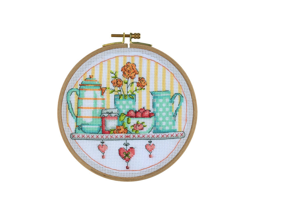 Counted Cross Stitch Kit - BCS06 - Kitchen Shelf