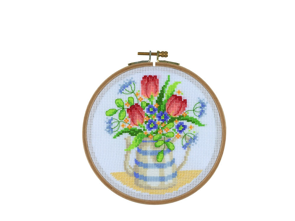 Tuva Counted Cross Stitch Kit - BCS12 - French Tulips